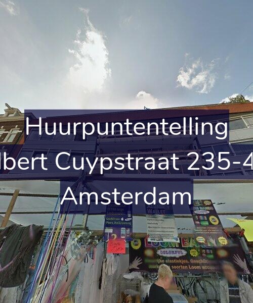 Foto gevel Huurpuntentelling voor Albert Cuypstraat 235-4V, Amsterdam