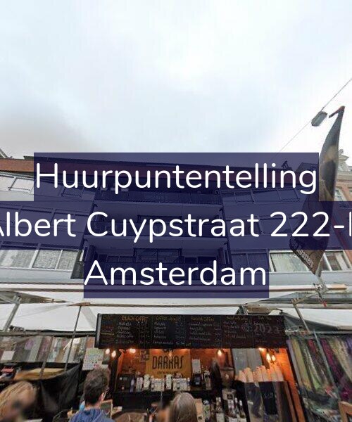 Foto gevel Huurpuntentelling voor Albert Cuypstraat 222-H, Amsterdam