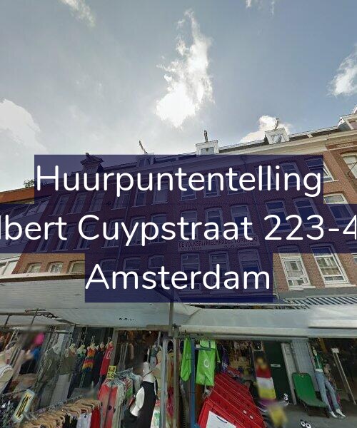 Foto gevel Huurpuntentelling voor Albert Cuypstraat 223-4V, Amsterdam