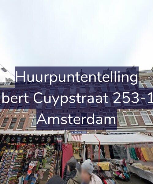 Foto gevel Huurpuntentelling voor Albert Cuypstraat 253-1V, Amsterdam