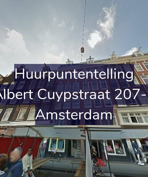 Foto gevel Huurpuntentelling voor Albert Cuypstraat 207-3, Amsterdam