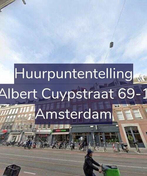 Foto gevel Huurpuntentelling voor Albert Cuypstraat 69-1, Amsterdam