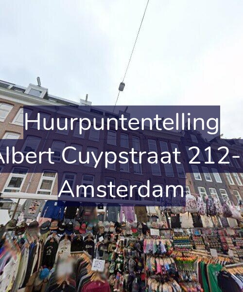 Foto gevel Huurpuntentelling voor Albert Cuypstraat 212-3, Amsterdam
