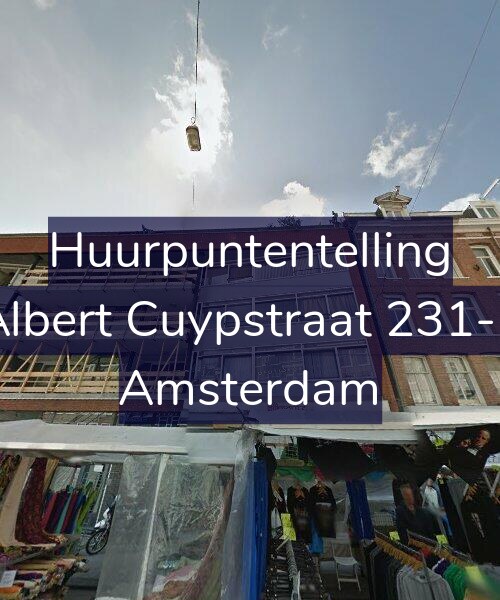Foto gevel Huurpuntentelling voor Albert Cuypstraat 231-1, Amsterdam