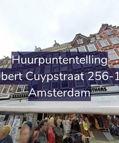 Foto gevel Huurpuntentelling voor Albert Cuypstraat 256-1V, Amsterdam