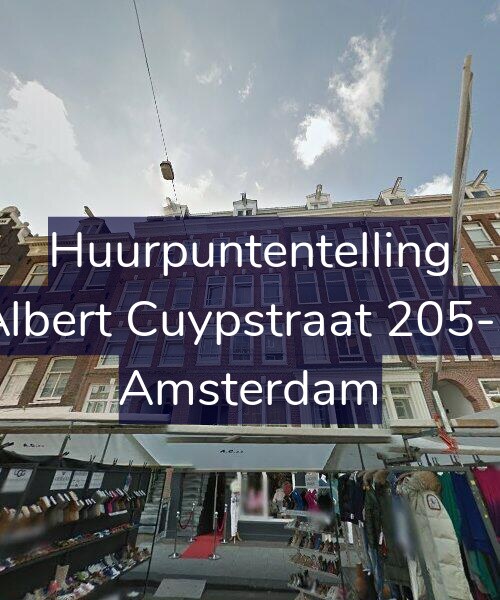 Foto gevel Huurpuntentelling voor Albert Cuypstraat 205-3, Amsterdam