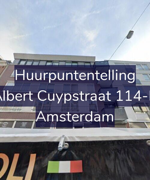 Foto gevel Huurpuntentelling voor Albert Cuypstraat 114-B, Amsterdam