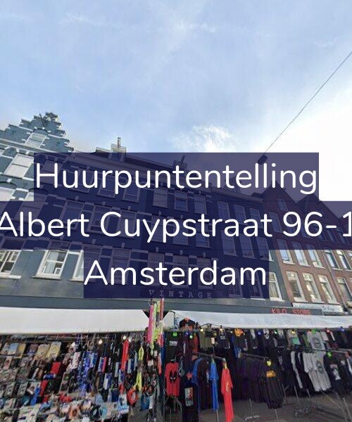Foto gevel Huurpuntentelling voor Albert Cuypstraat 96-1, Amsterdam