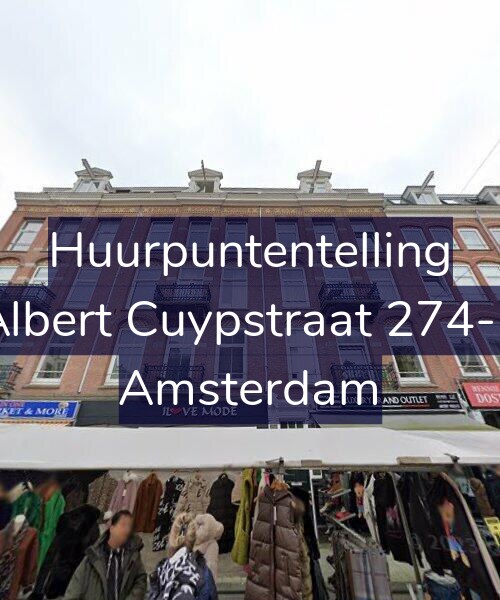 Foto gevel Huurpuntentelling voor Albert Cuypstraat 274-1, Amsterdam