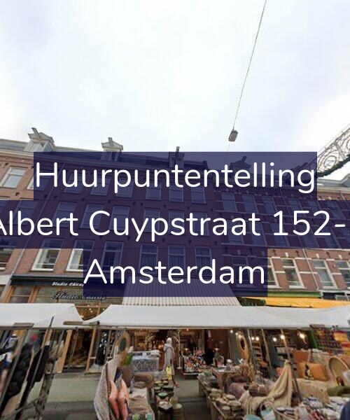 Foto gevel Huurpuntentelling voor Albert Cuypstraat 152-3, Amsterdam
