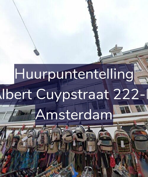 Foto gevel Huurpuntentelling voor Albert Cuypstraat 222-D, Amsterdam