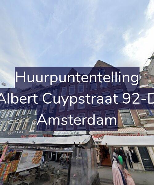 Foto gevel Huurpuntentelling voor Albert Cuypstraat 92-D, Amsterdam