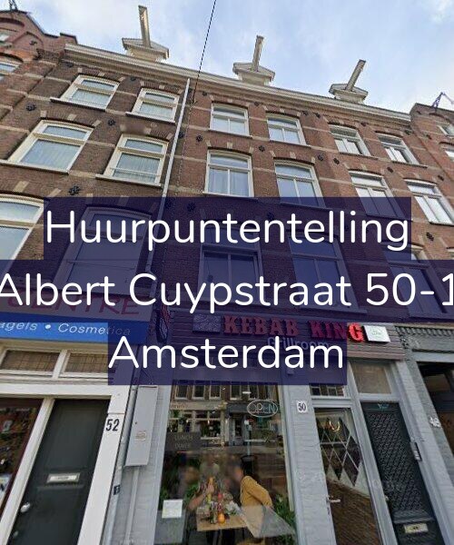 Foto gevel Huurpuntentelling voor Albert Cuypstraat 50-1, Amsterdam