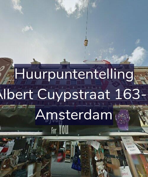 Foto gevel Huurpuntentelling voor Albert Cuypstraat 163-3, Amsterdam