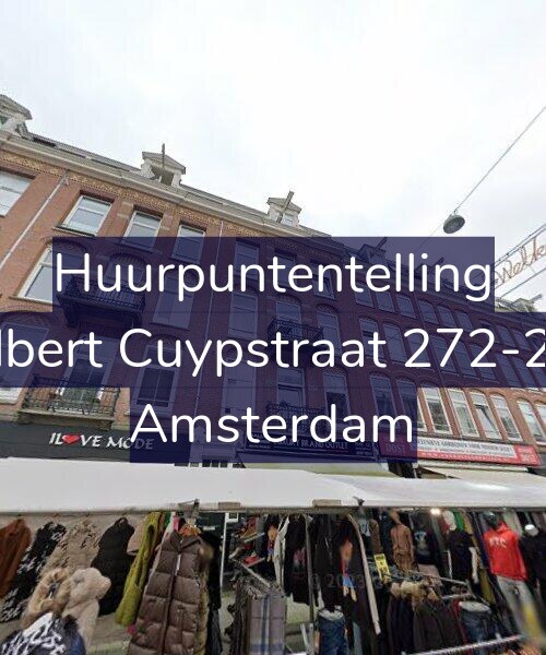 Foto gevel Huurpuntentelling voor Albert Cuypstraat 272-2A, Amsterdam