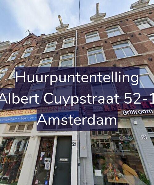 Foto gevel Huurpuntentelling voor Albert Cuypstraat 52-1, Amsterdam
