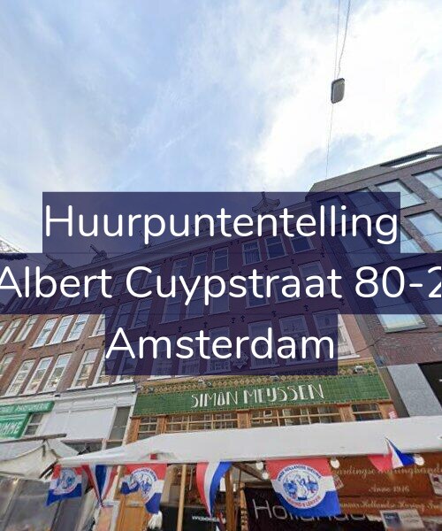 Foto gevel Huurpuntentelling voor Albert Cuypstraat 80-2, Amsterdam