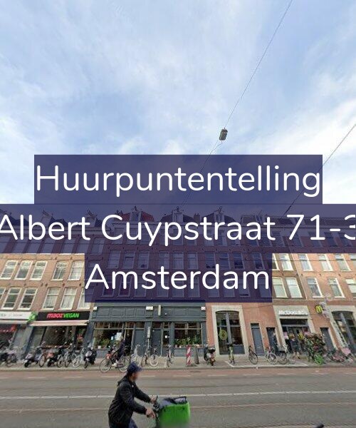 Foto gevel Huurpuntentelling voor Albert Cuypstraat 71-3, Amsterdam