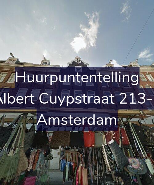 Foto gevel Huurpuntentelling voor Albert Cuypstraat 213-1, Amsterdam
