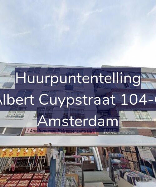 Foto gevel Huurpuntentelling voor Albert Cuypstraat 104-C, Amsterdam
