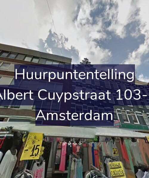 Foto gevel Huurpuntentelling voor Albert Cuypstraat 103-1, Amsterdam