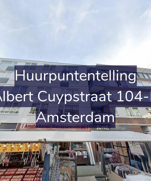 Foto gevel Huurpuntentelling voor Albert Cuypstraat 104-B, Amsterdam