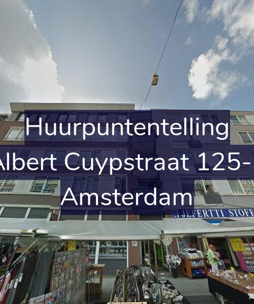 Foto gevel Huurpuntentelling voor Albert Cuypstraat 125-3, Amsterdam