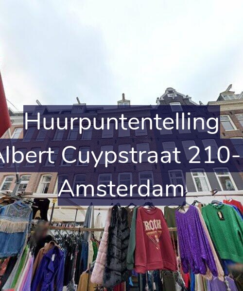 Foto gevel Huurpuntentelling voor Albert Cuypstraat 210-1, Amsterdam