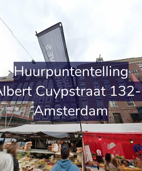Foto gevel Huurpuntentelling voor Albert Cuypstraat 132-1, Amsterdam