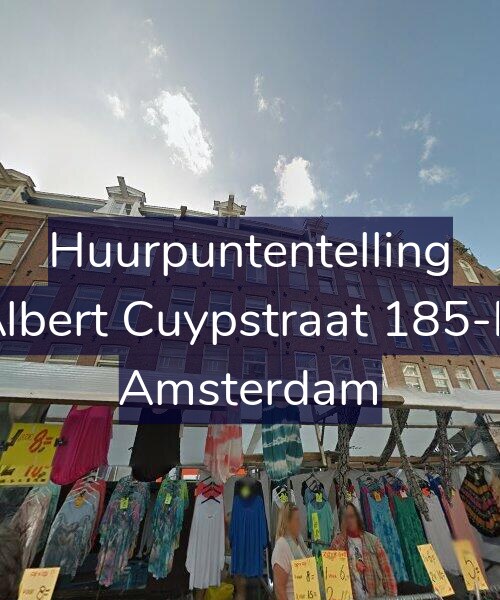 Foto gevel Huurpuntentelling voor Albert Cuypstraat 185-H, Amsterdam