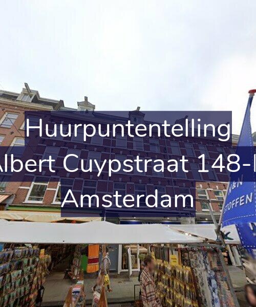 Foto gevel Huurpuntentelling voor Albert Cuypstraat 148-H, Amsterdam