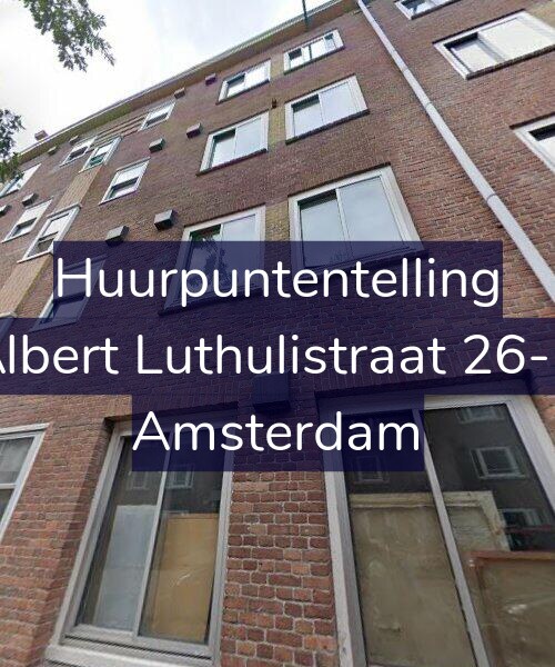 Foto gevel Huurpuntentelling voor Albert Luthulistraat 26-C, Amsterdam