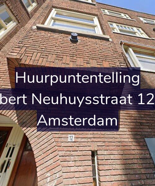 Foto gevel Huurpuntentelling voor Albert Neuhuysstraat 12-1, Amsterdam