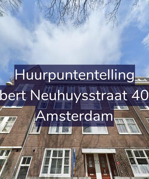 Foto gevel Huurpuntentelling voor Albert Neuhuysstraat 40-2, Amsterdam