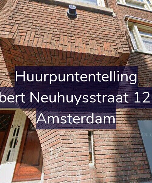 Foto gevel Huurpuntentelling voor Albert Neuhuysstraat 12-H, Amsterdam