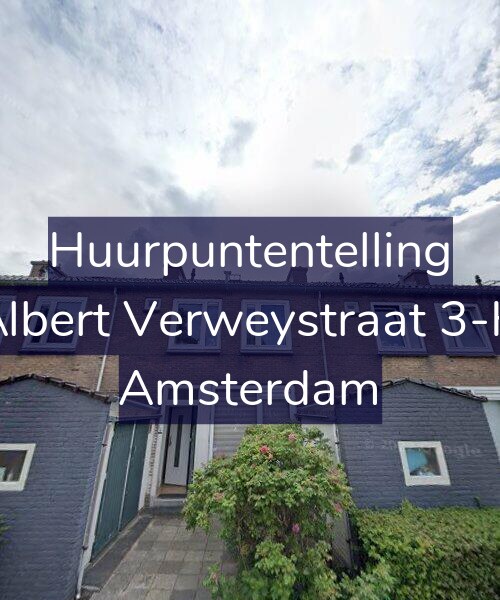 Foto gevel Huurpuntentelling voor Albert Verweystraat 3-H, Amsterdam