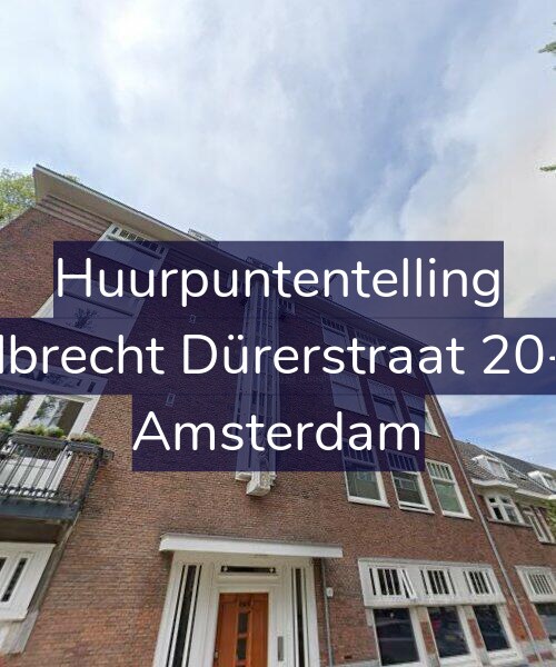 Foto gevel Huurpuntentelling voor Albrecht Dürerstraat 20-2, Amsterdam