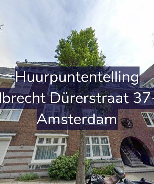 Foto gevel Huurpuntentelling voor Albrecht Dürerstraat 37-1, Amsterdam