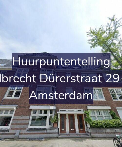 Foto gevel Huurpuntentelling voor Albrecht Dürerstraat 29-1, Amsterdam