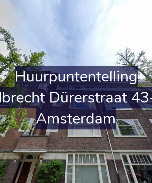 Foto gevel Huurpuntentelling voor Albrecht Dürerstraat 43-2, Amsterdam
