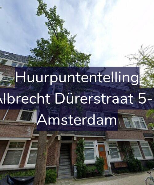 Foto gevel Huurpuntentelling voor Albrecht Dürerstraat 5-1, Amsterdam