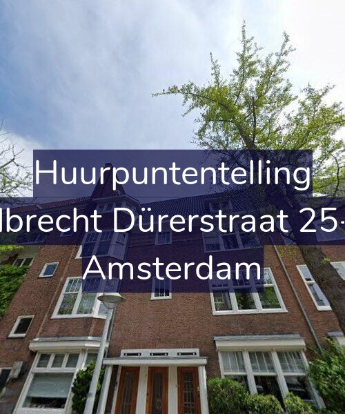 Foto gevel Huurpuntentelling voor Albrecht Dürerstraat 25-2, Amsterdam