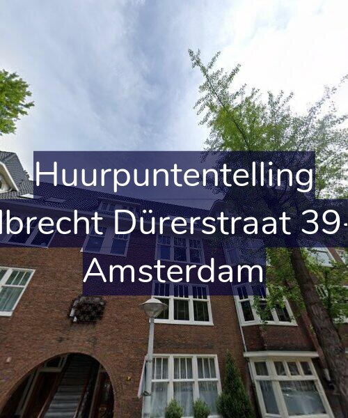 Foto gevel Huurpuntentelling voor Albrecht Dürerstraat 39-2, Amsterdam