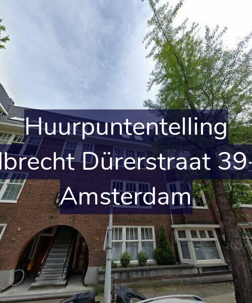 Foto gevel Huurpuntentelling voor Albrecht Dürerstraat 39-1, Amsterdam
