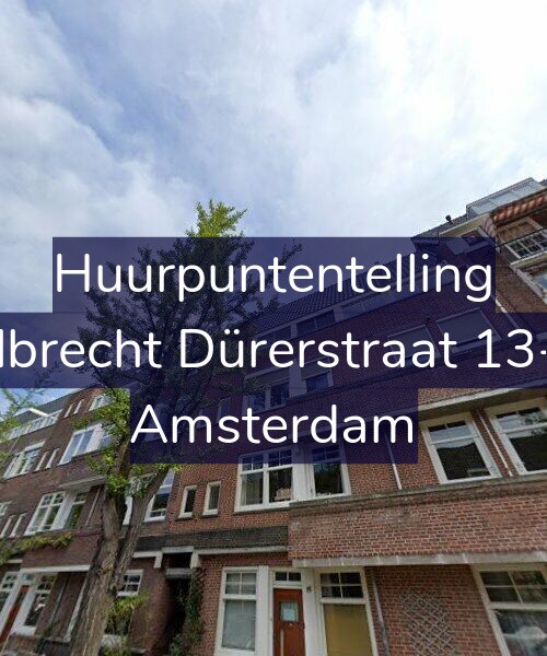 Foto gevel Huurpuntentelling voor Albrecht Dürerstraat 13-2, Amsterdam