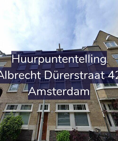 Foto gevel Huurpuntentelling voor Albrecht Dürerstraat 42, Amsterdam