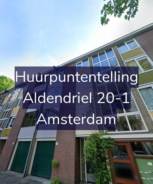 Foto gevel Huurpuntentelling voor Aldendriel 20-1, Amsterdam