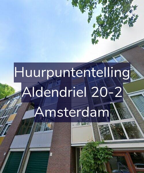 Foto gevel Huurpuntentelling voor Aldendriel 20-2, Amsterdam