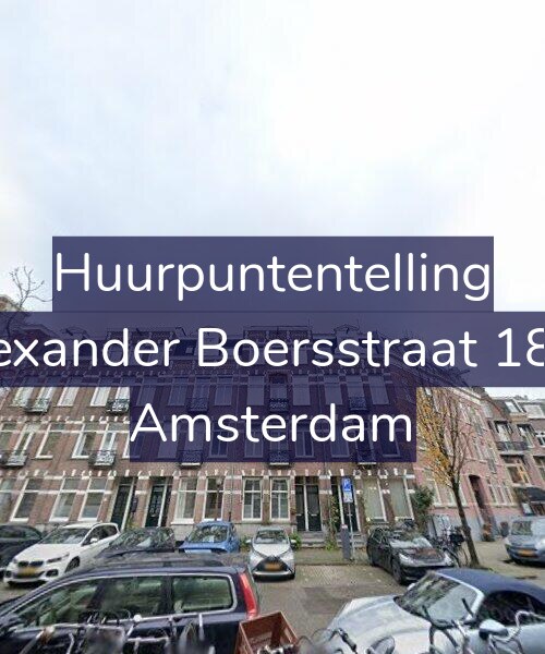 Foto gevel Huurpuntentelling voor Alexander Boersstraat 18-2, Amsterdam