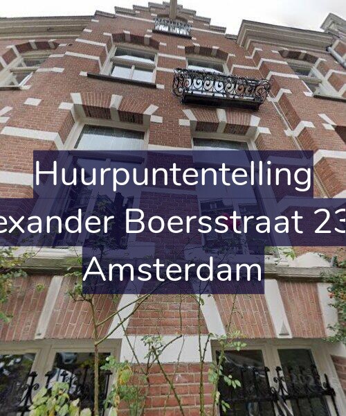 Foto gevel Huurpuntentelling voor Alexander Boersstraat 23-2, Amsterdam